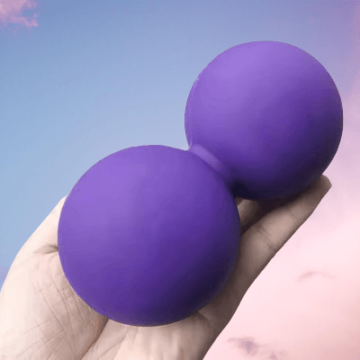 Boule de Massage - PeanutMassageBall™ - Mauve - Bain Serein